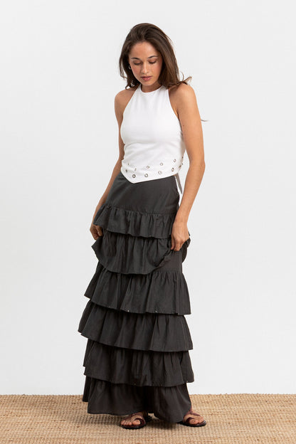 TOP ALGODON EYELETS PAÑUELO