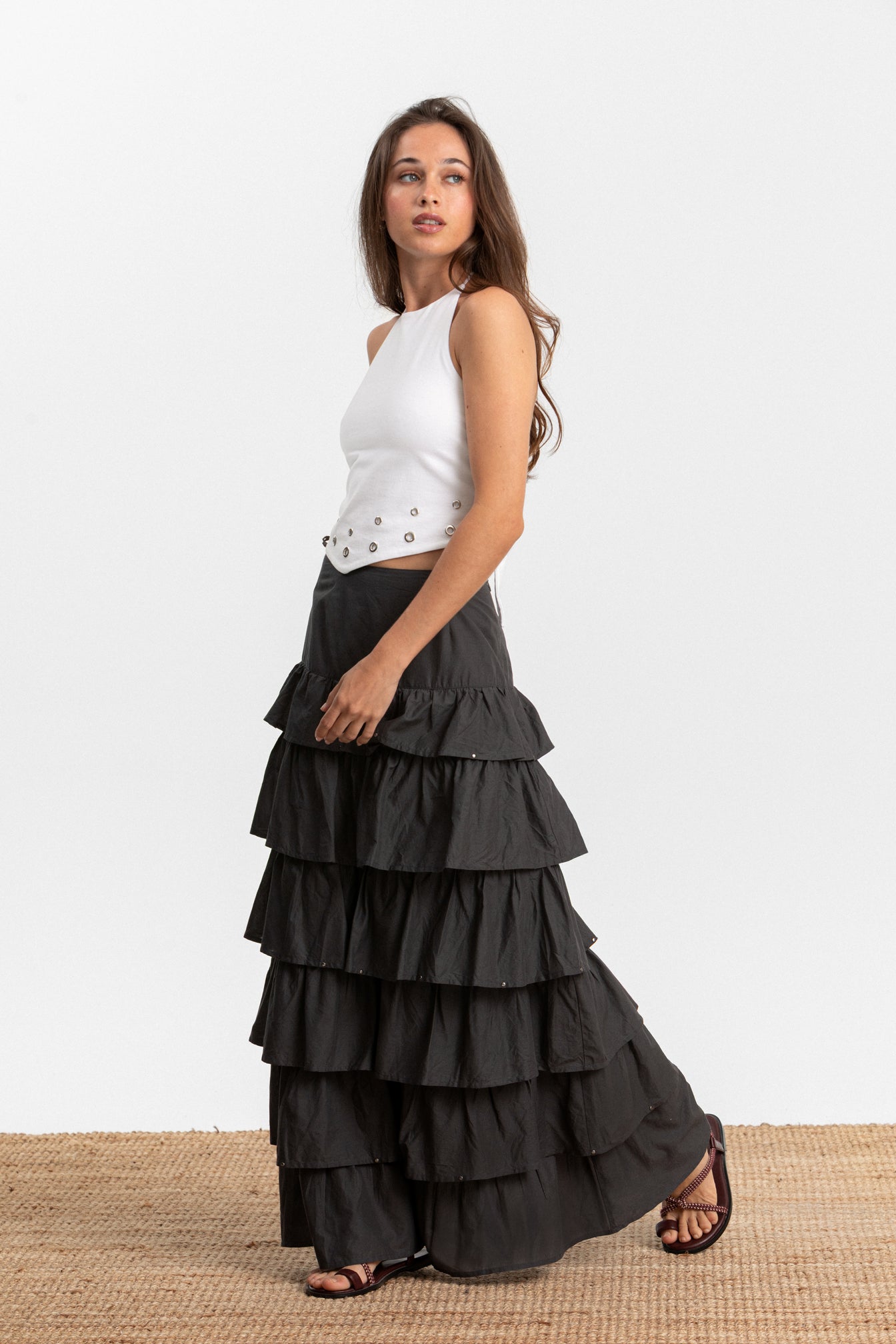TOP ALGODON EYELETS PAÑUELO