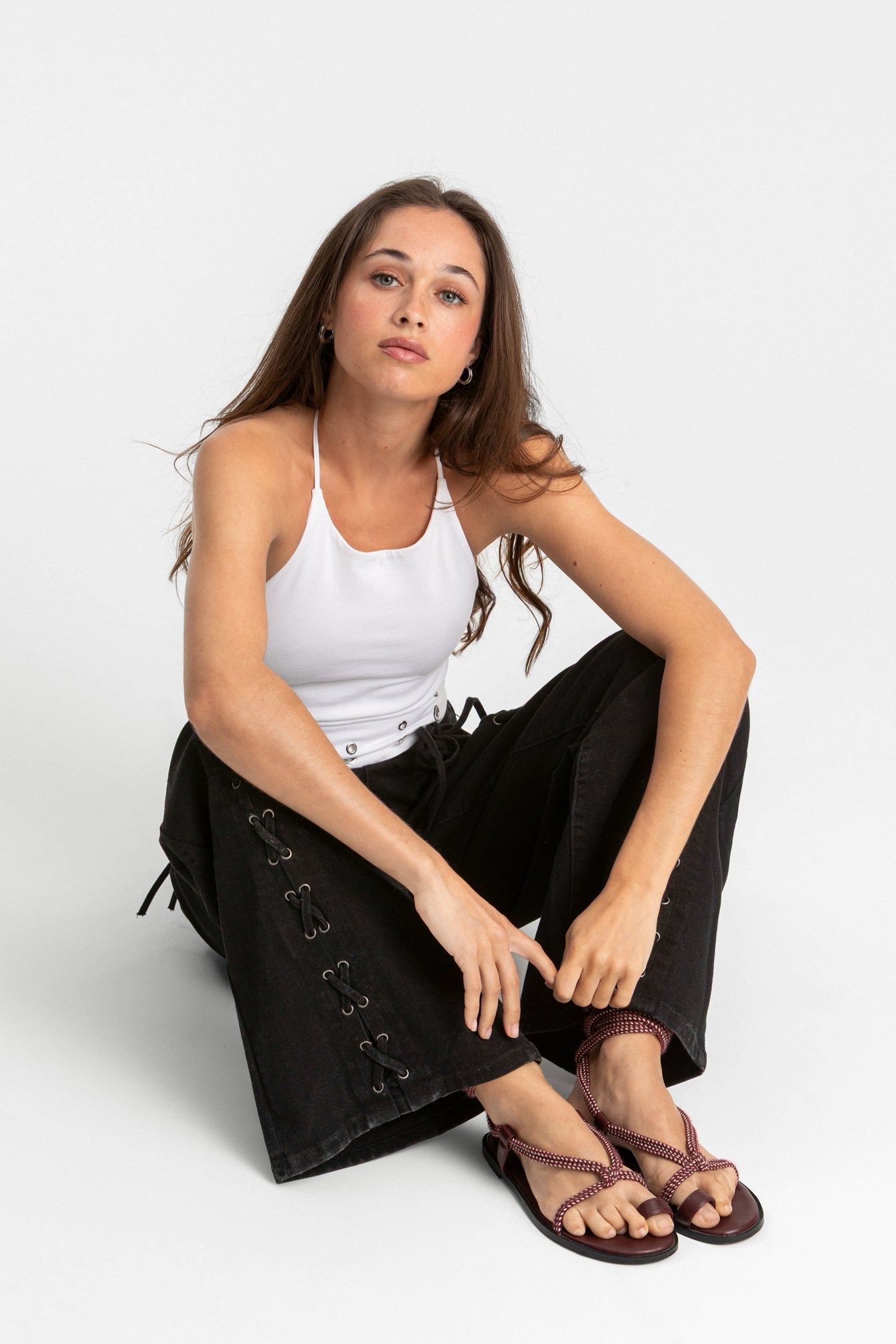 TOP ALGODON EYELETS PAÑUELO