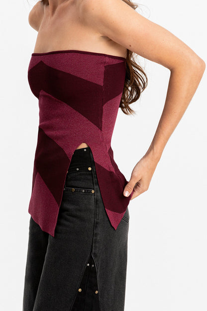 TOP BANDEAU LUREX
