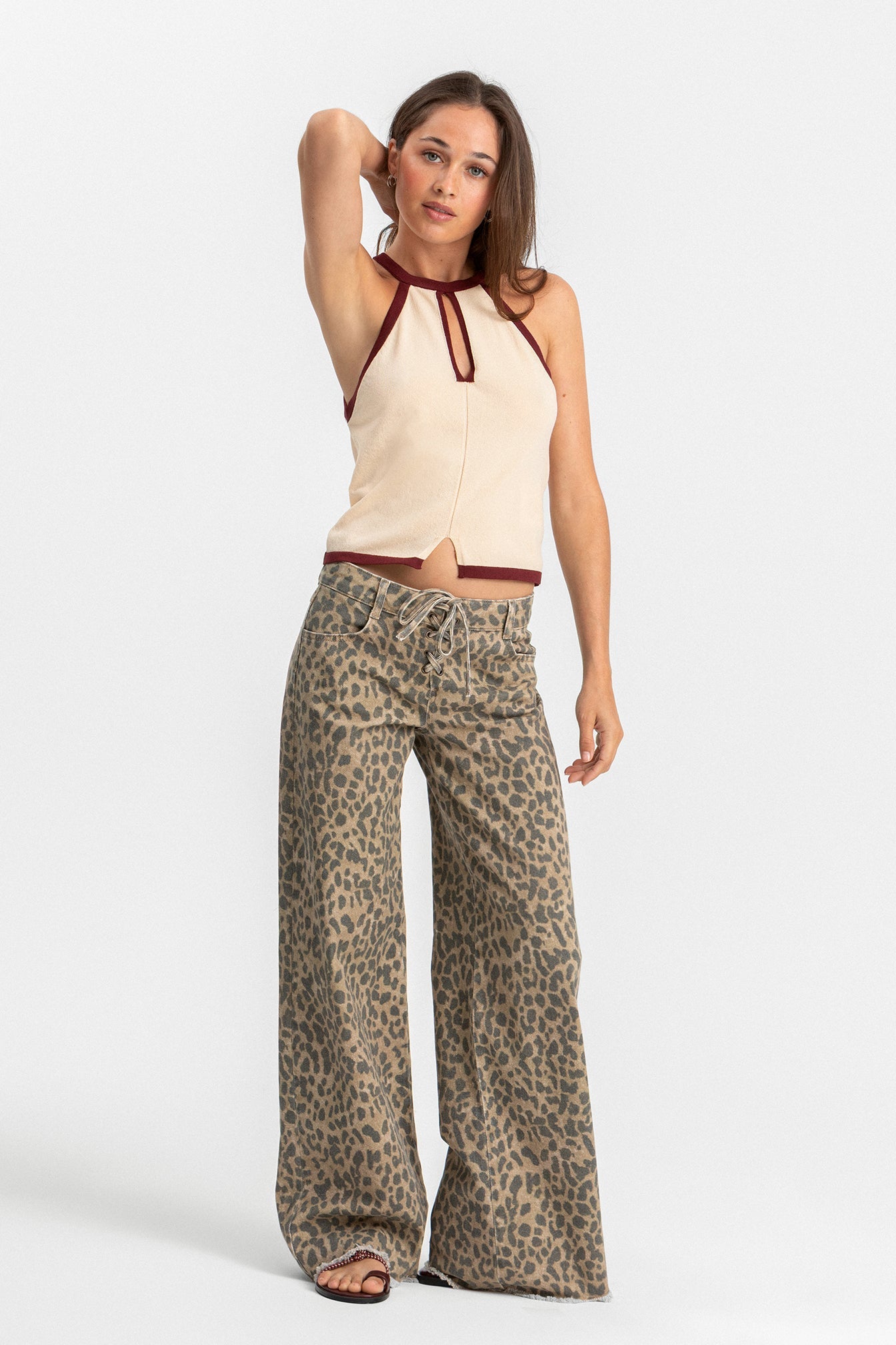 TOP HALTER CONTRASTE