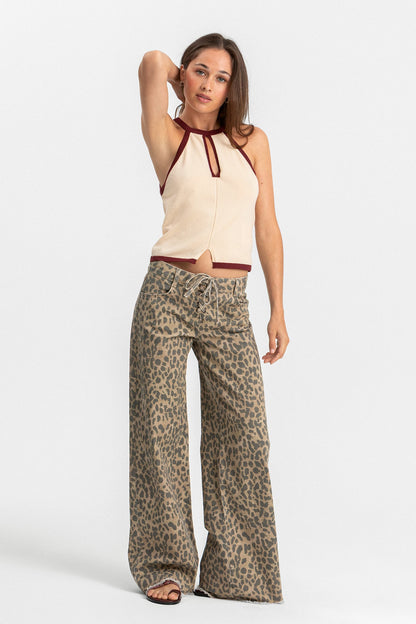 TOP HALTER CONTRASTE