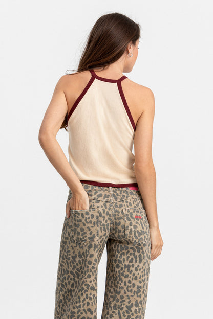 TOP HALTER CONTRASTE