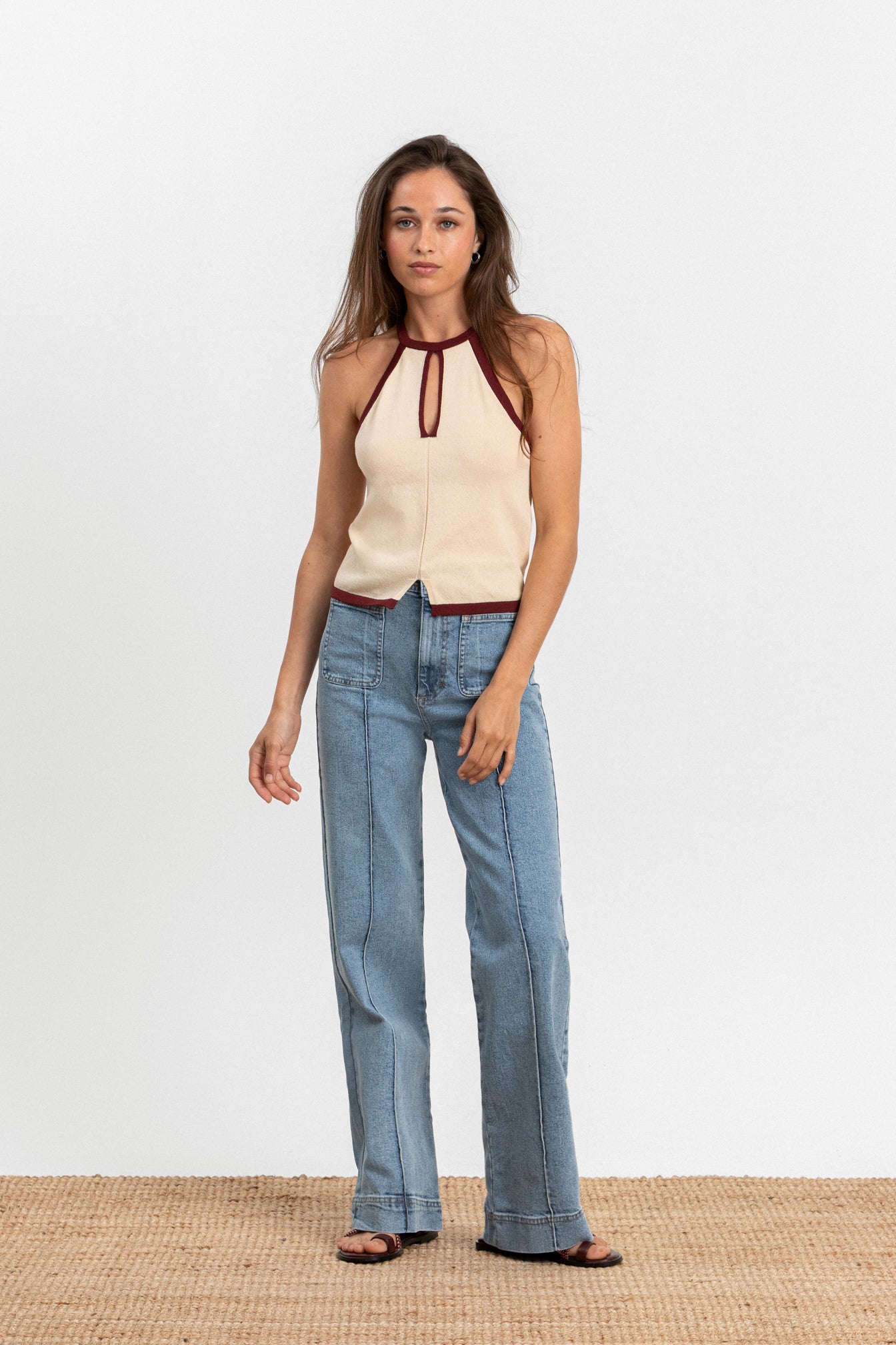 TOP HALTER CONTRASTE