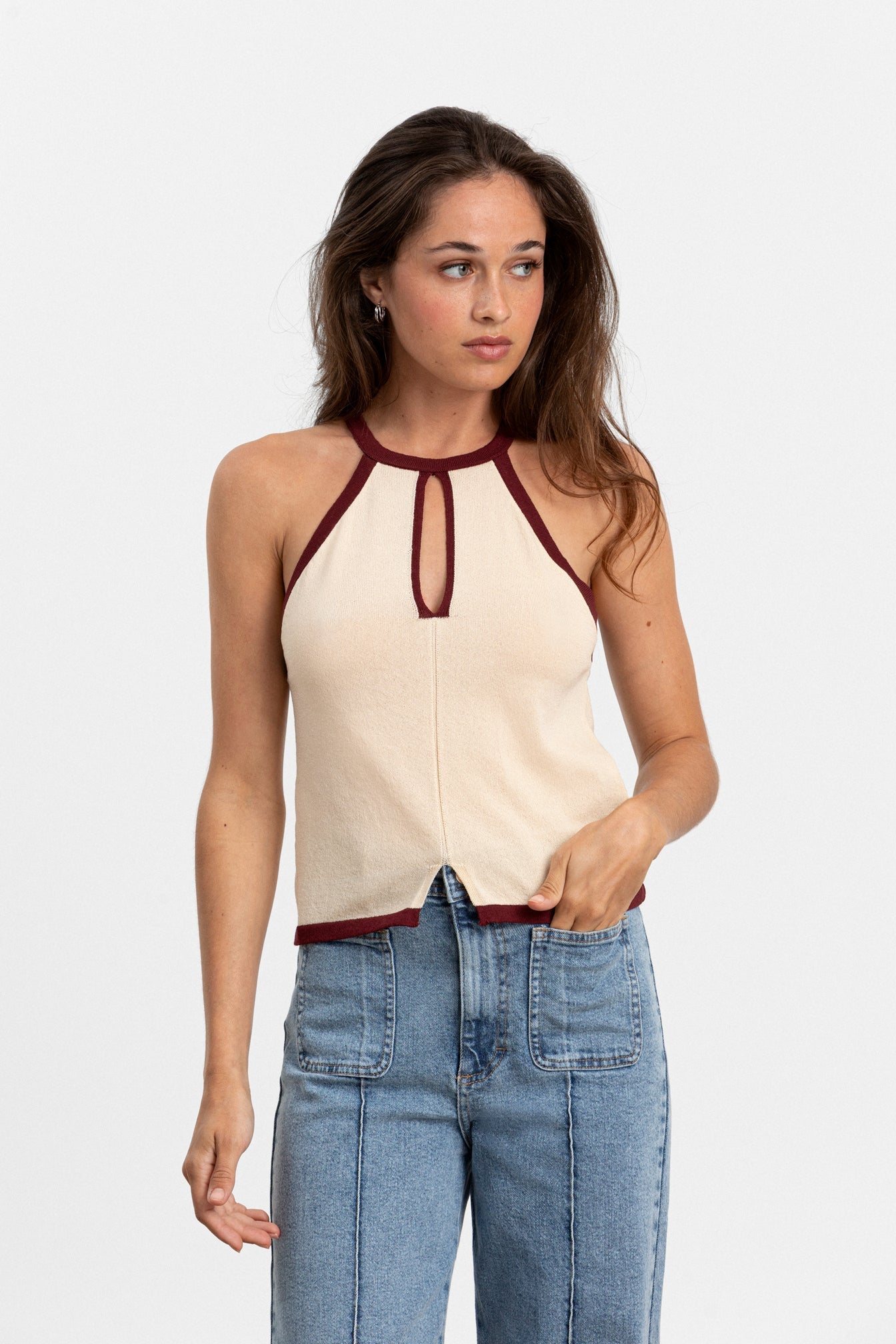 TOP HALTER CONTRASTE