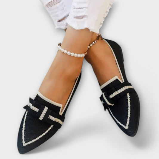 Carmen - Zapatos planos femeninos con diseño de nudo