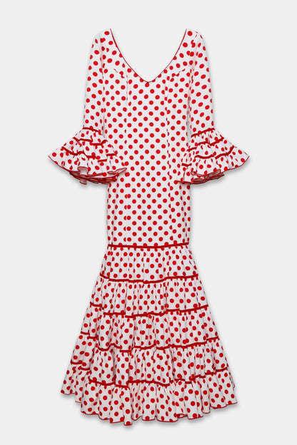 TRAJE FLAMENCA SRA ROSALÍA LUNARES MEDIANOS