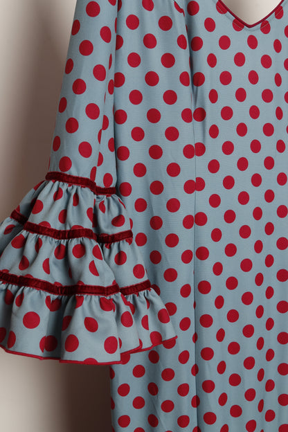 TRAJE FLAMENCA SRA ROSALÍA LUNARES MEDIANOS