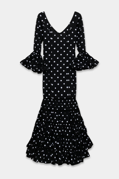 TRAJE FLAMENCA SRA ROSALÍA LUNARES PEQUEÑOS
