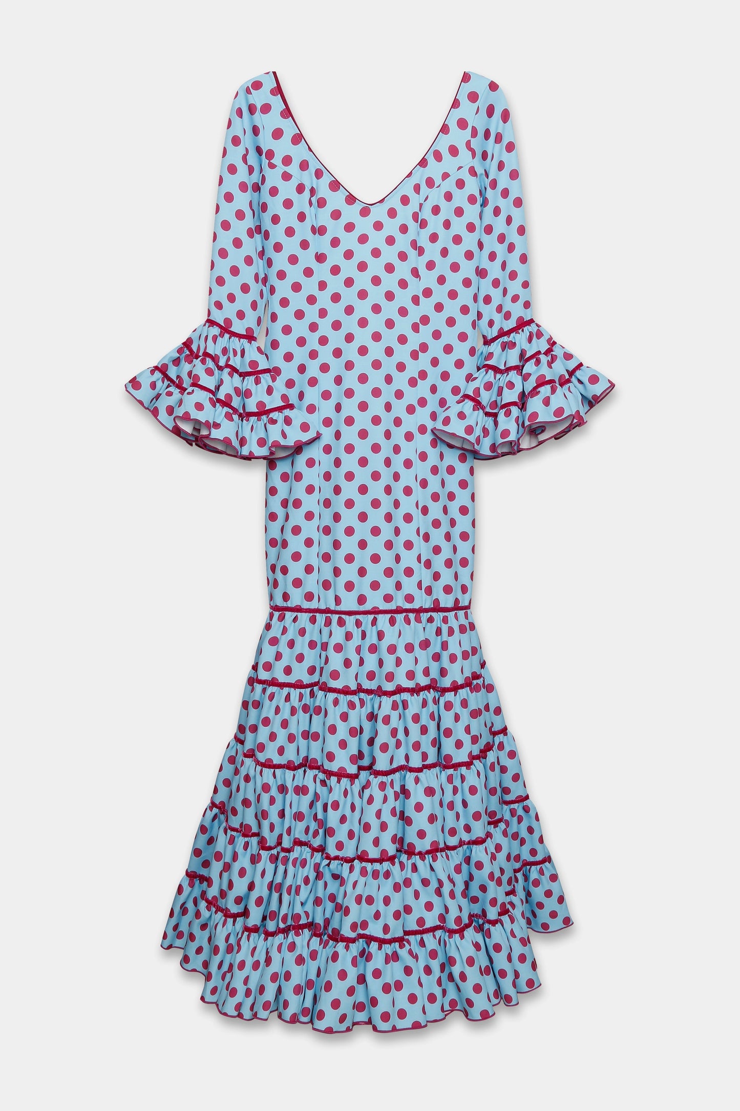 TRAJE FLAMENCA SRA ROSALÍA LUNARES MEDIANOS