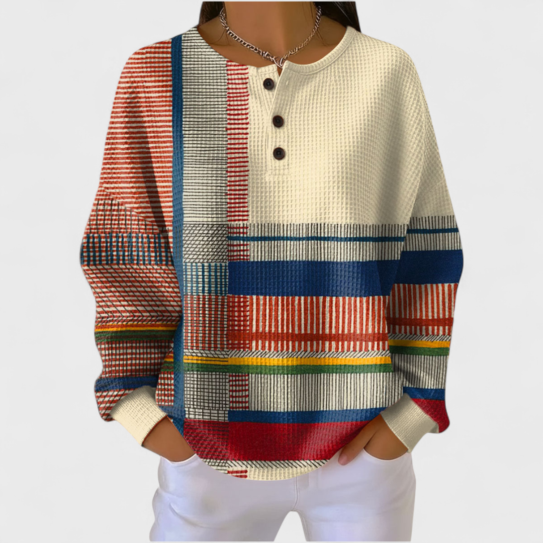Mille - Suéter de Rayas Multicolores