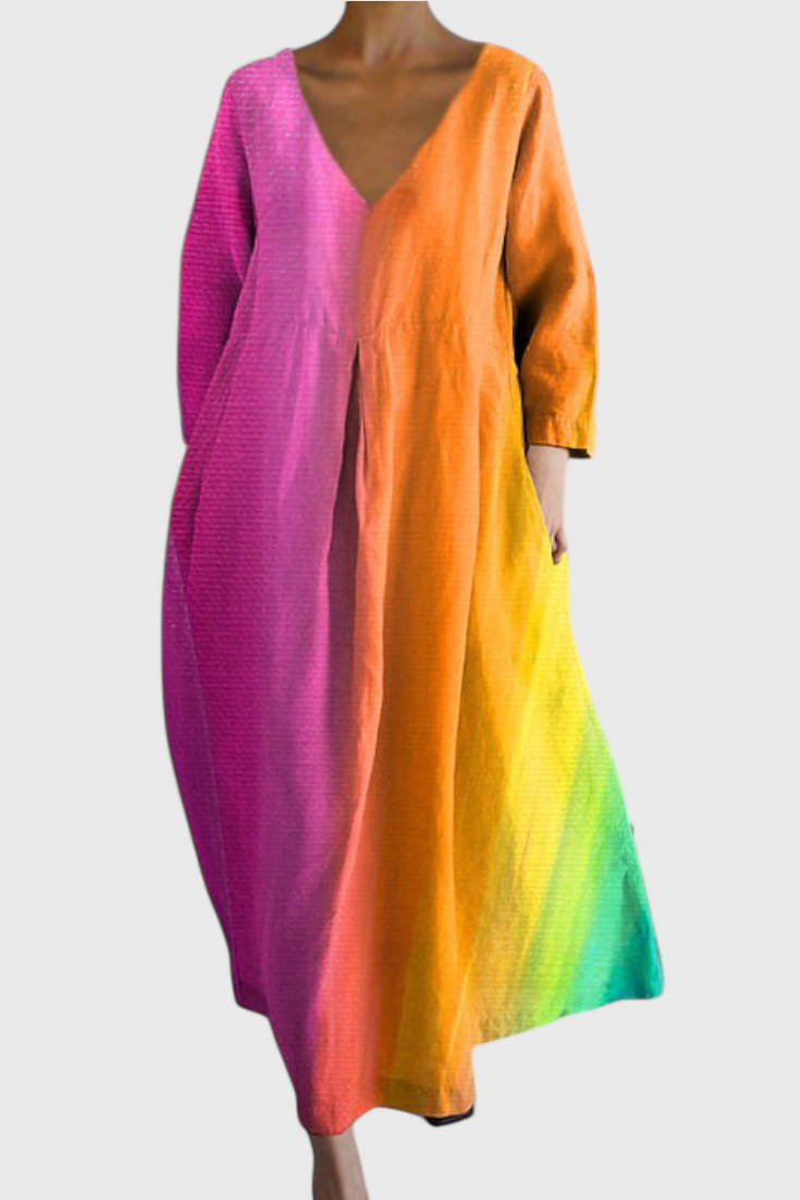 Ana - Vestido Fluido con Estampado