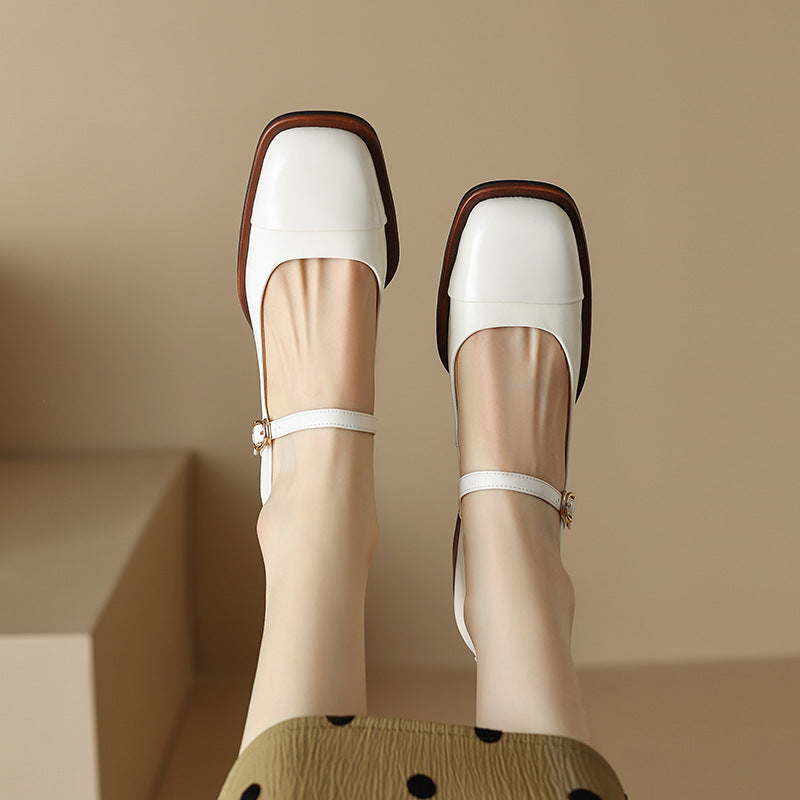 Erel - Zapatos de tacón bloque estilo Mary Jane para mujer