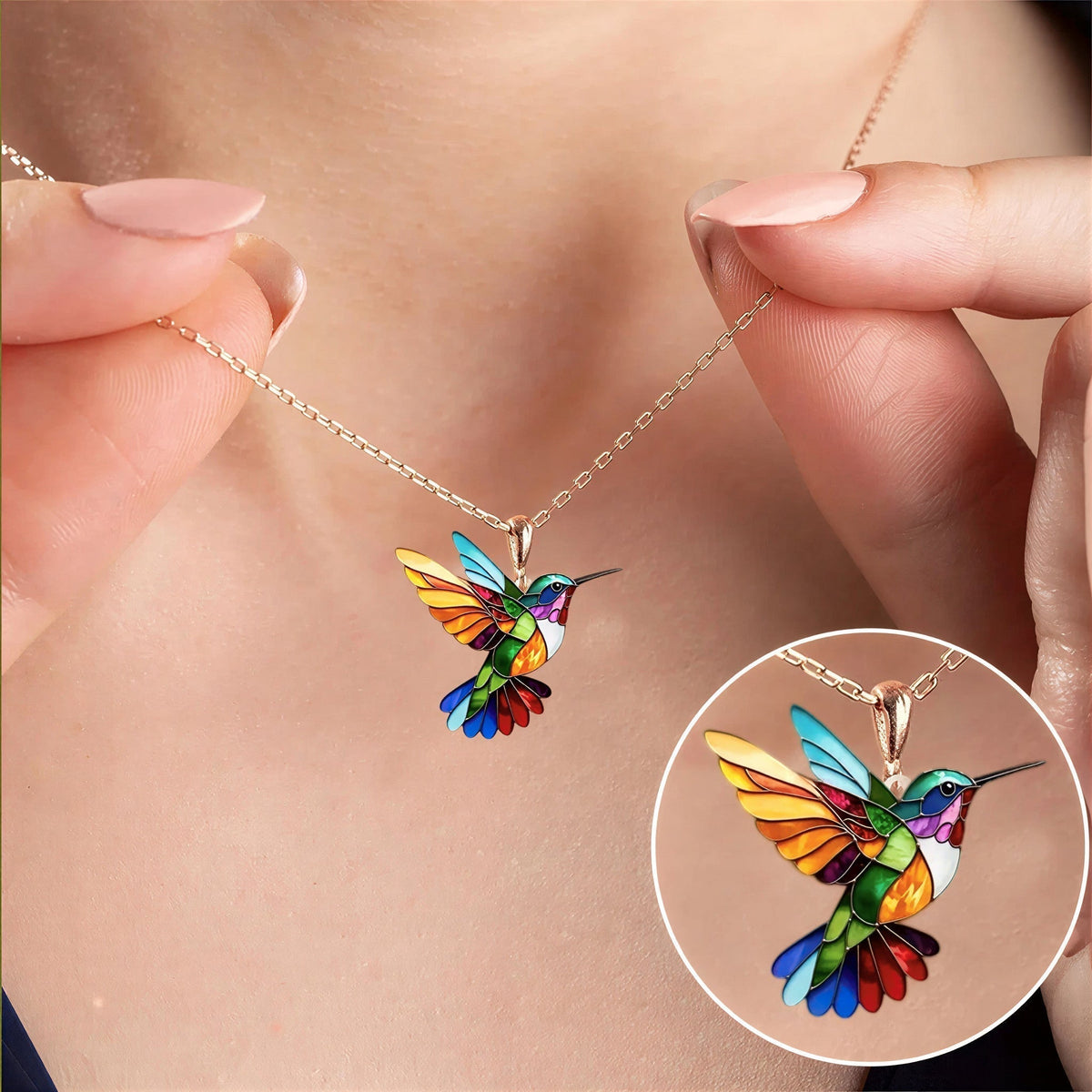 Clara™ | Collar colibrí elegante