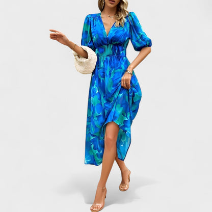 Carla - Vestido Midi Floral Elegante