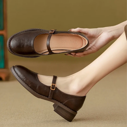 Dorvanna - Zapatos Mary Jane para mujer con tacón bajo y comodidad