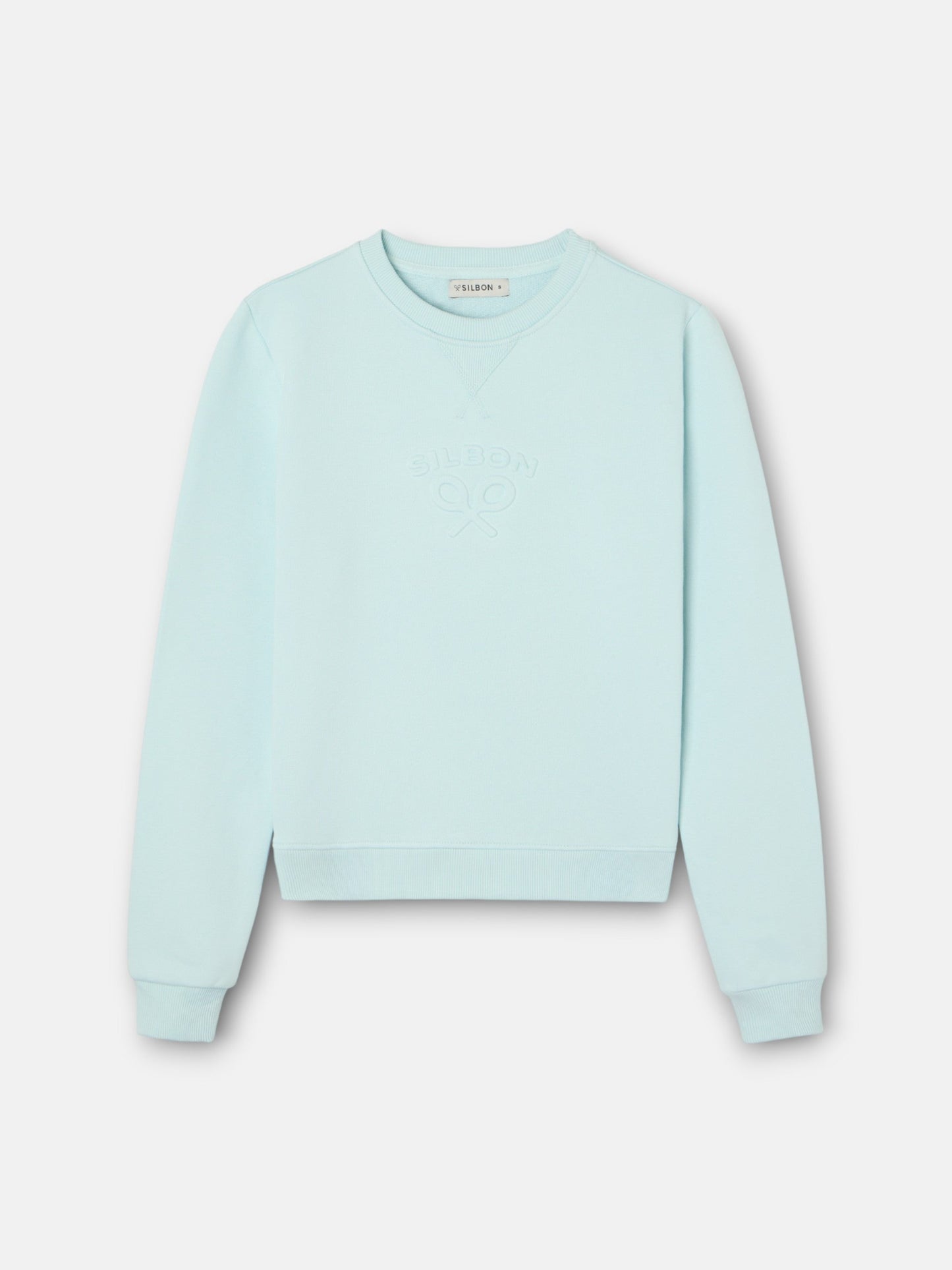 Sudadera woman silbon clasico celeste