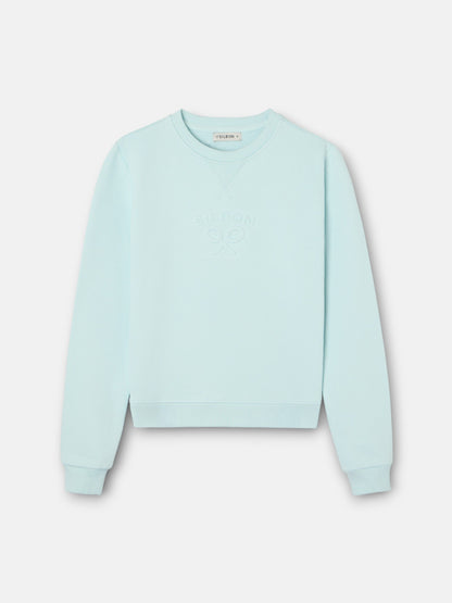 Sudadera woman silbon clasico celeste