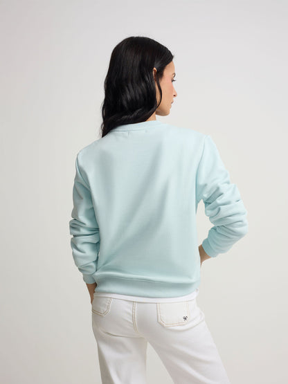 Sudadera woman silbon clasico celeste
