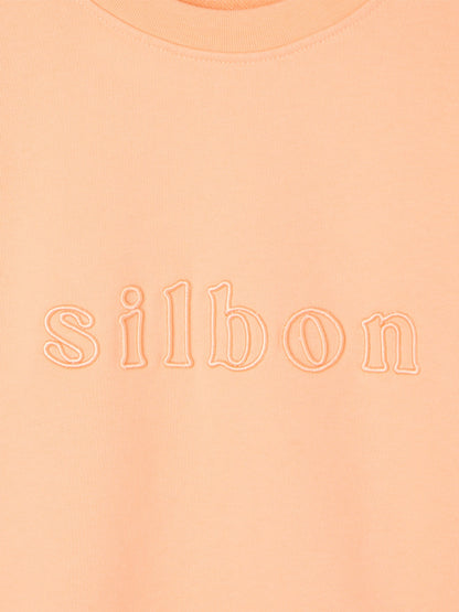 Sudadera woman bordado silbon naranja