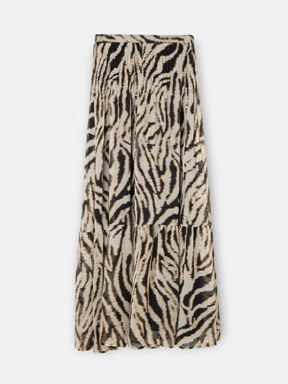 Falda larga estampado animal print negros
