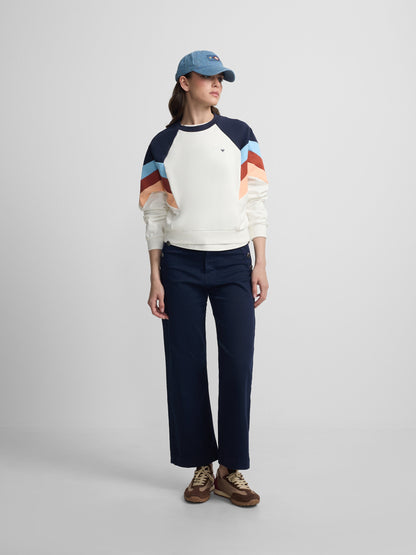 Sudadera woman tricolor azules