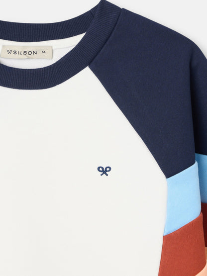 Sudadera woman tricolor azules