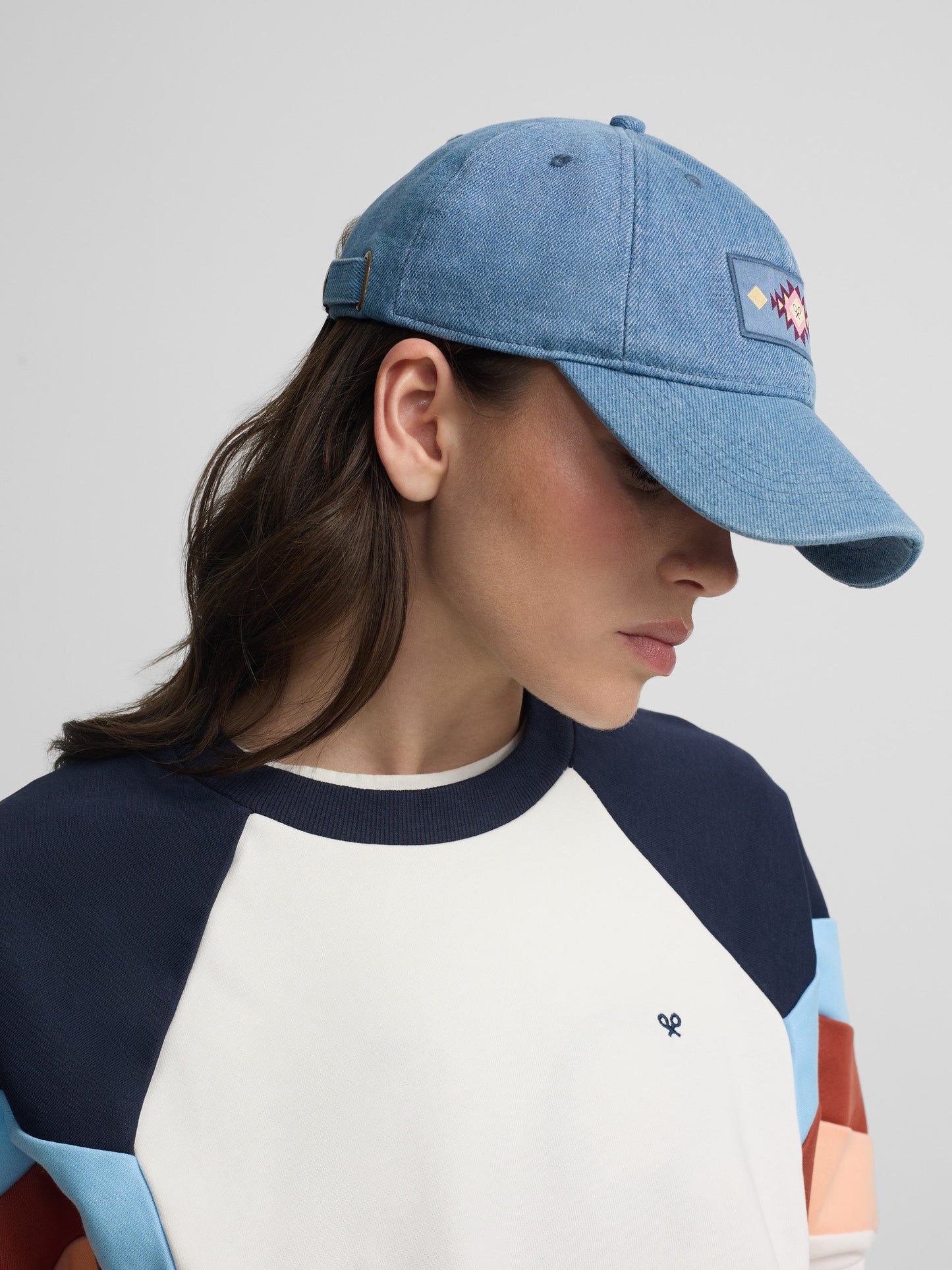 Sudadera woman tricolor azules