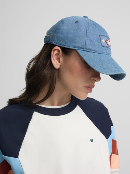 Sudadera woman tricolor azules