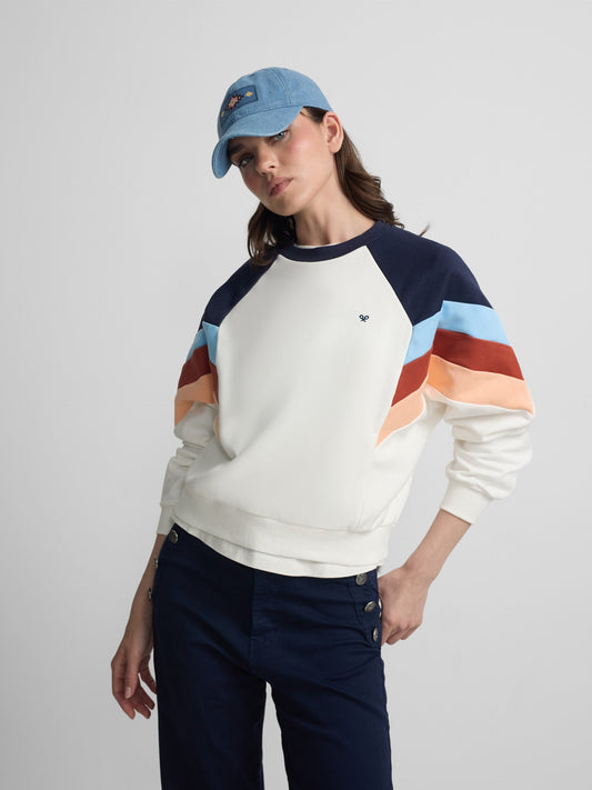 Sudadera woman tricolor azules