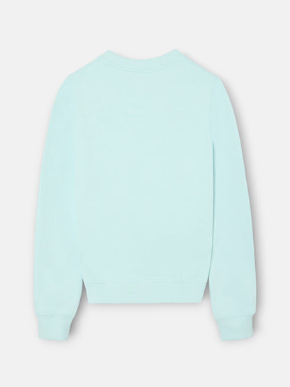 Sudadera woman detalle cuerdas verde agua