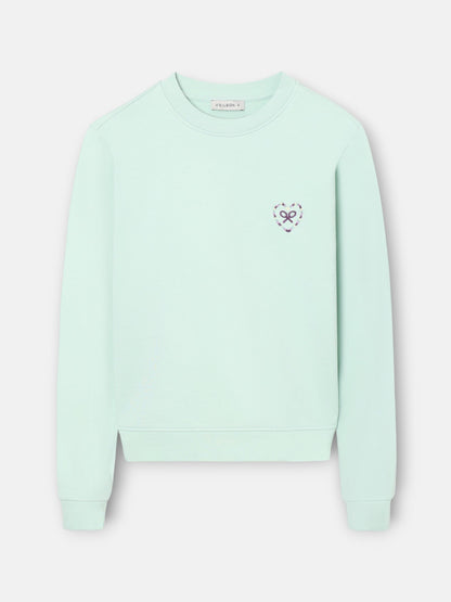 Sudadera woman corazon love verde