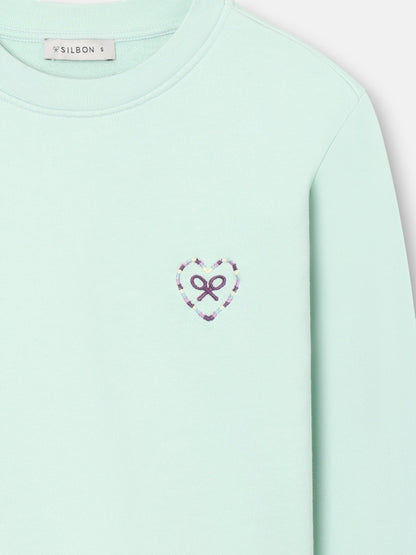 Sudadera woman corazon love verde