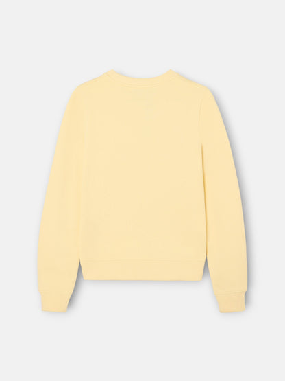 Sudadera woman detalle cuerdas amarilla