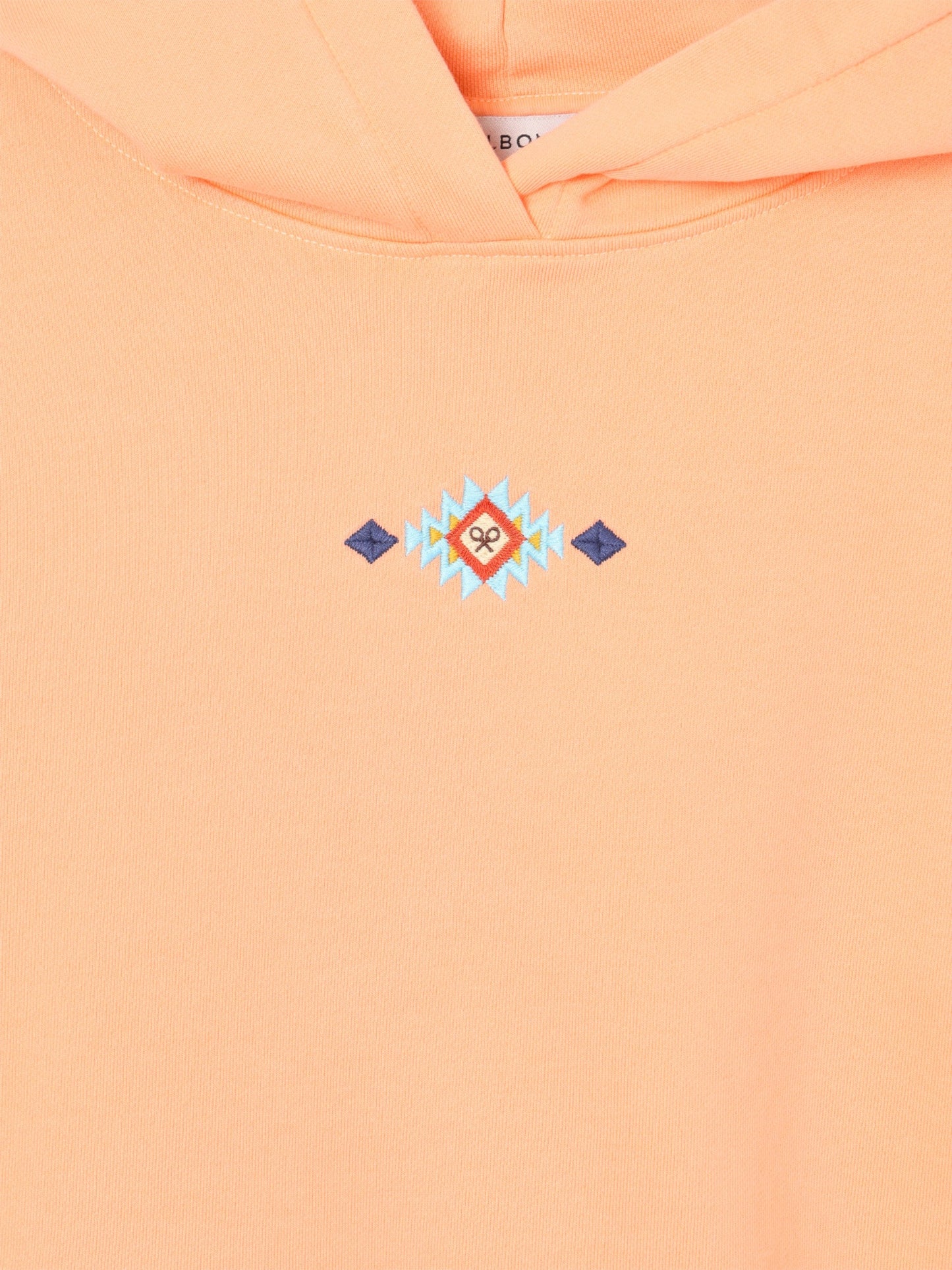 Sudadera woman capucha raqueta etnica naranja