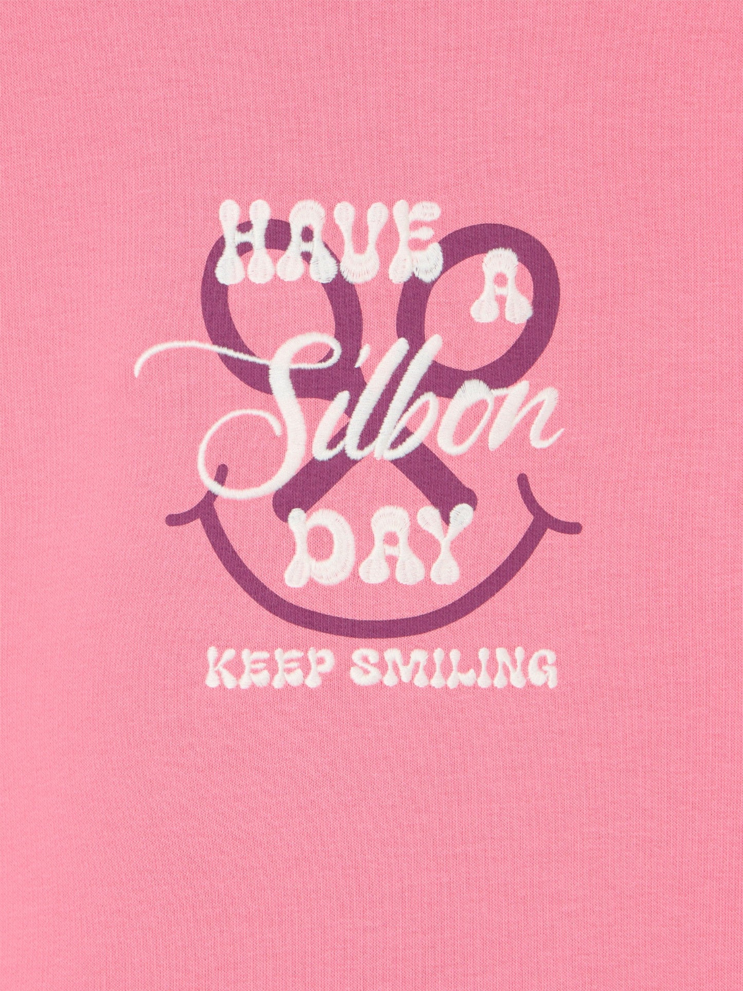Sudadera woman have a silbon day rosa