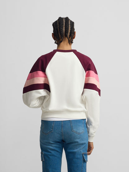 Sudadera woman tricolor morados
