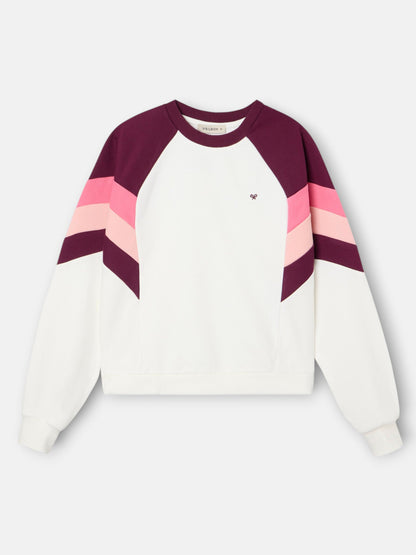 Sudadera woman tricolor morados