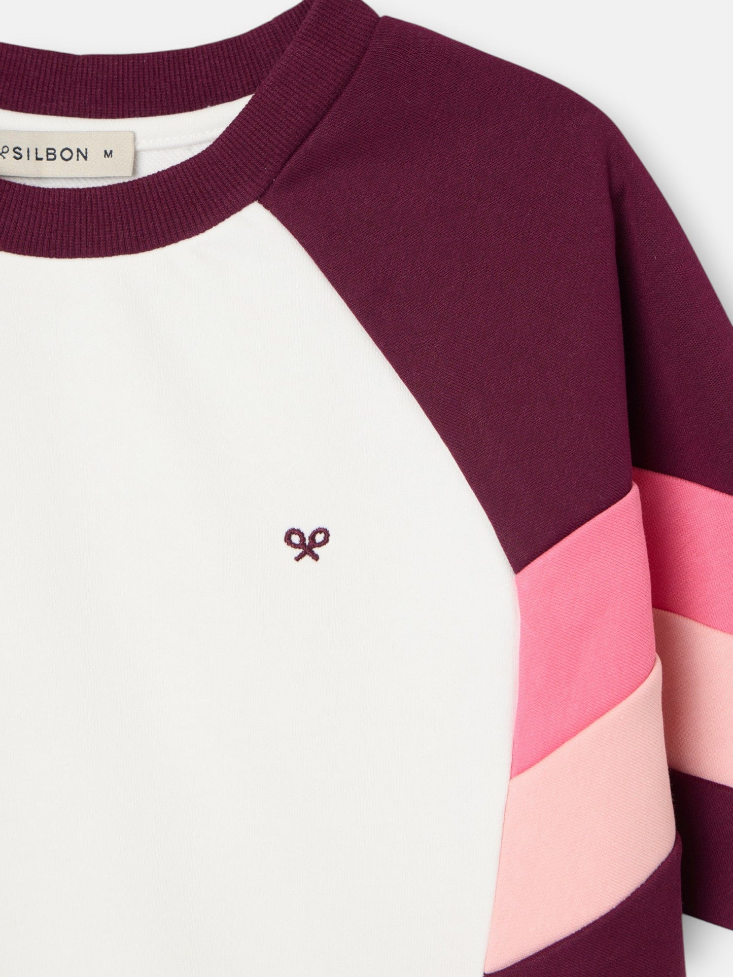 Sudadera woman tricolor morados