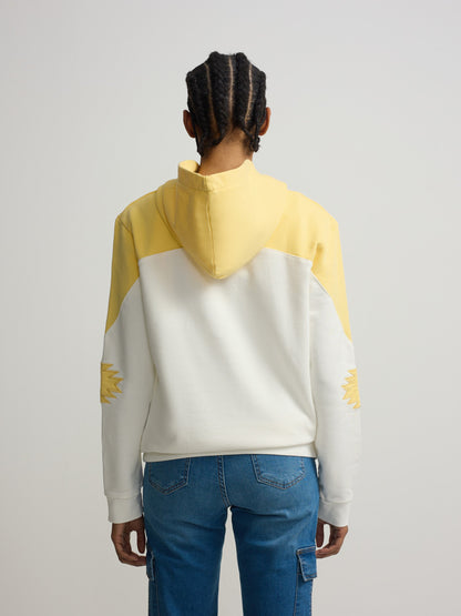 Sudadera woman estrella bicolor cruda