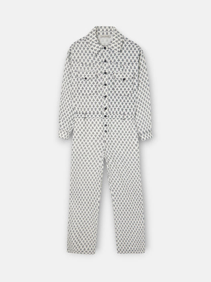 Mono lino estampado blanco