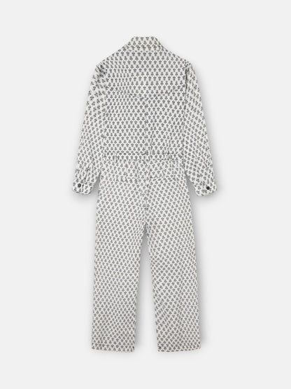 Mono lino estampado blanco