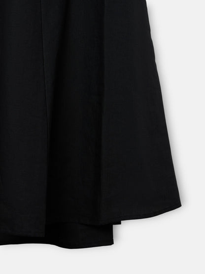 Vestido largo hebilla lino