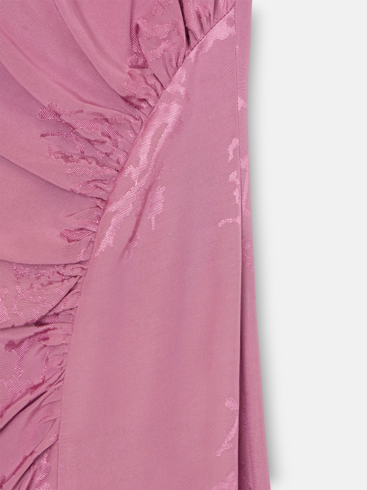 Vestido midi lencero jacquard morado