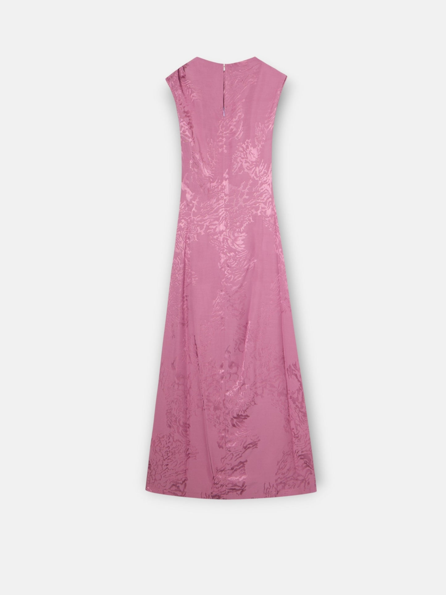 Vestido midi lencero jacquard morado