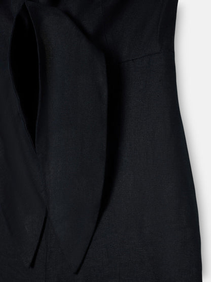 Mono halter lino negro