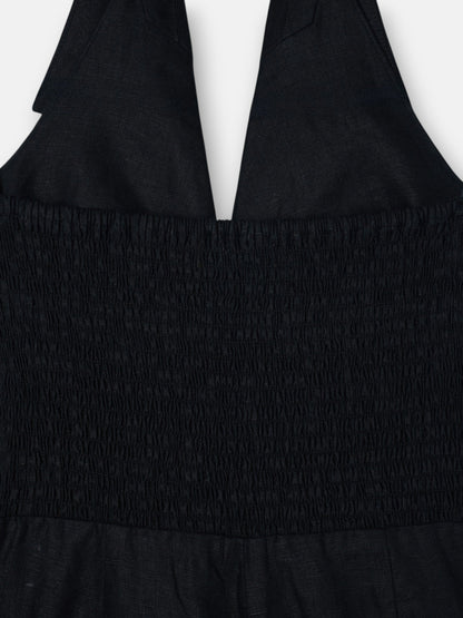 Mono halter lino negro