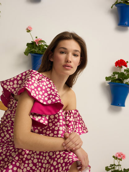 Top event collection estampado morado