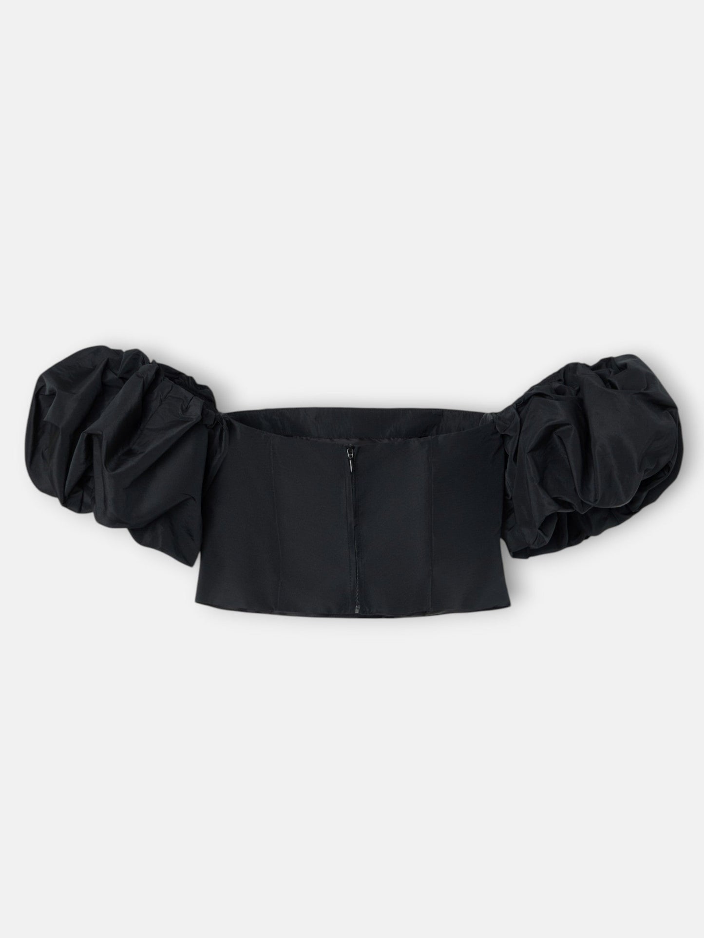 Top CaprilexSilbon tafeta negra