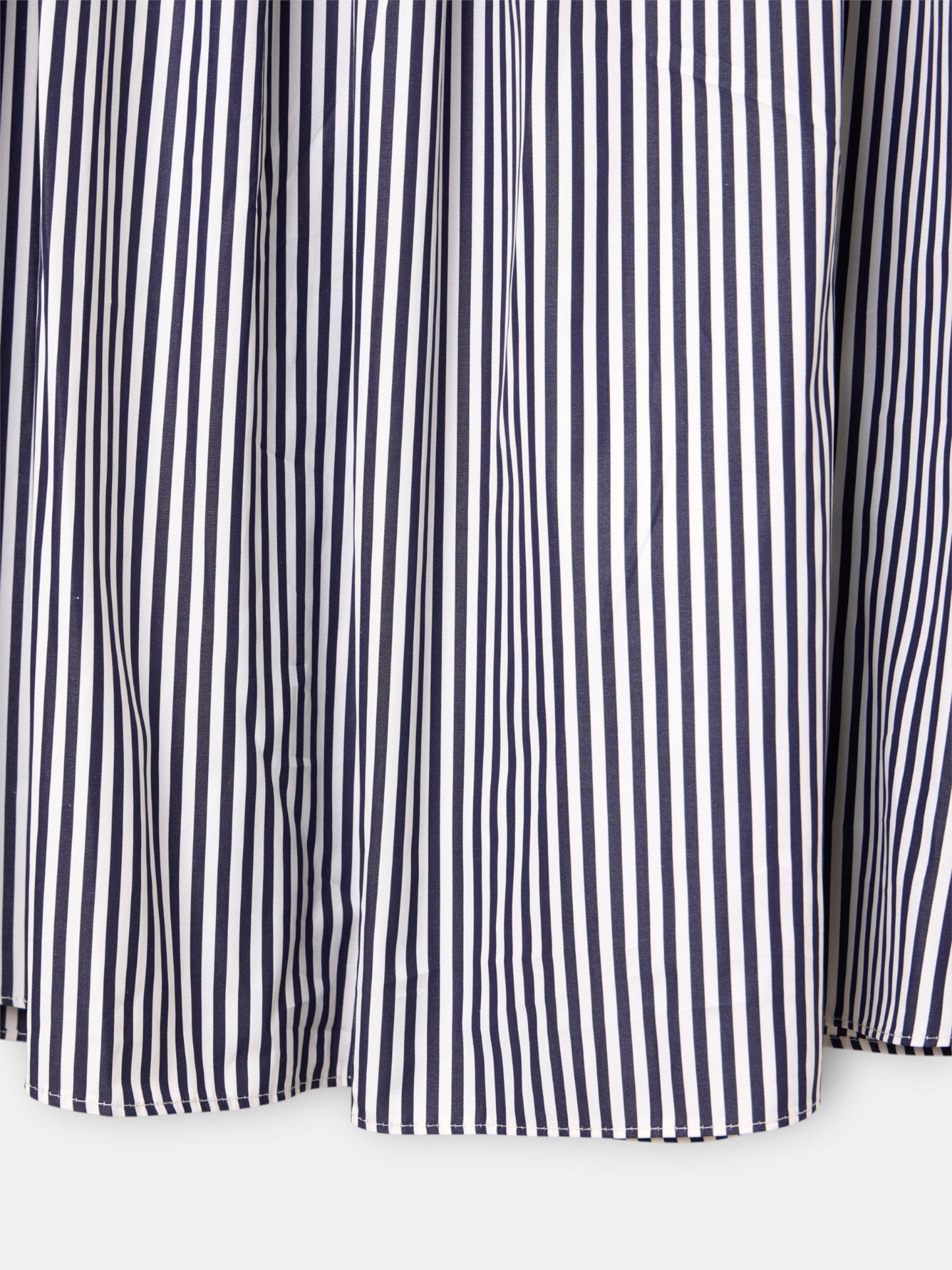 Falda midi unique rayas azul marino